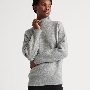 Quince superfine merino wool turtleneck in grey size medium